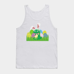 Baby Dino in a pile of Easter eggs Tank Top